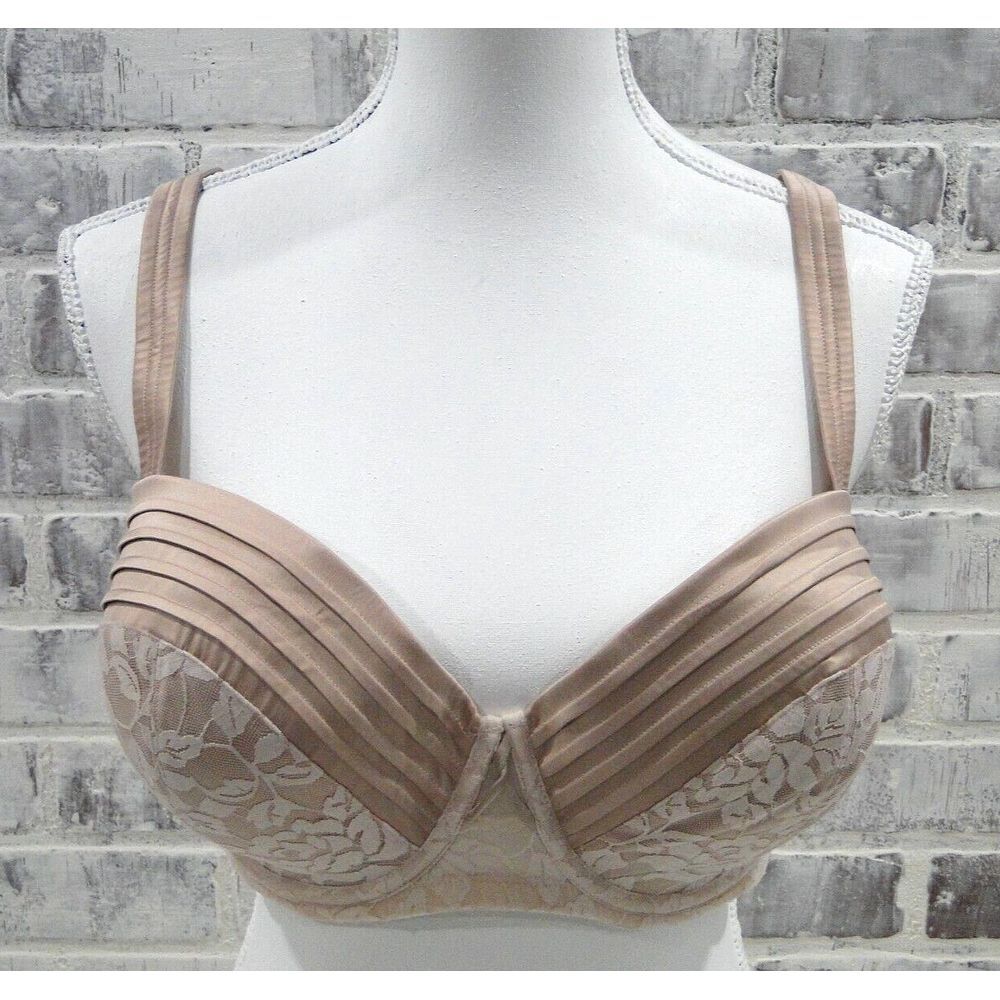 Adore me Plus Size 44D Woman Underwired Bra Lightly Padded‎ Beige